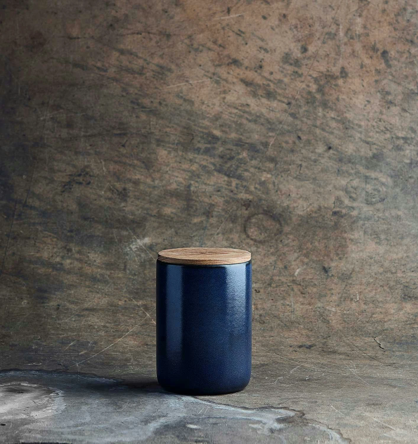 Aida Raw Vorratsglas Mit Deckel 15 Cm, Blau 2 Aida Raw Vorratsglas Mit Deckel 15 Cm, Blau – Bild 2