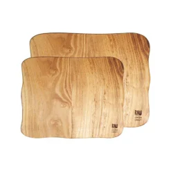Aida Raw Teak Schneidebretter, 2-er Set