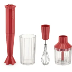 Alessi Plissé Stabmixer, Rot