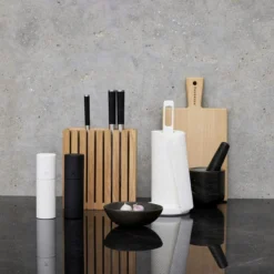 Andersen Messerblock Eiche -Koch Geheimnis Verkaufsgeschäft andersen knife block h24 x 85 x 22 cm oak 2