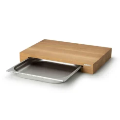 Continenta Schneidebrett Mit Einem Weißblech, 48x32,5x6 Cm -Koch Geheimnis Verkaufsgeschäft continenta cutting board oak w pullout box small 39x27x6cm 7