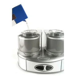Cuisinart Duo Ice Cream Eisemaschine 2x1 L, Stahlgrau -Koch Geheimnis Verkaufsgeschäft cuisinart duo ice cream eisemaschine 2x1 l stahlgrau 6
