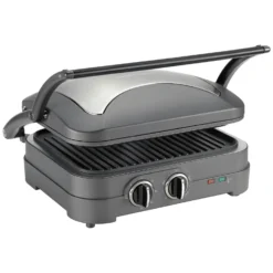Cuisinart Griddler Elite Multifunktionsgrill, Stahlgrau