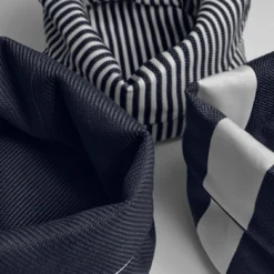 Narrow Stripe Brotkorb 19x20 Cm, Marineblau -Koch Geheimnis Verkaufsgeschäft diyti narrow stripe bread basket 19x20 cm 4