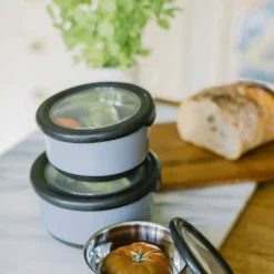 Dorre Fay Aufbewahrungsbehälter 3-er Set -Koch Geheimnis Verkaufsgeschäft dorre fay storage boxes 3pcs black stainless steel 4