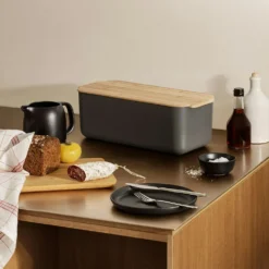 Eva Solo Brotkorb, Schwarz, Elephant Grey -Koch Geheimnis Verkaufsgeschäft eva solo brotkorb mit deckel 8