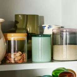 Hay Borosilicate Dose M Ø10x12 Cm, Transparent/Gelb -Koch Geheimnis Verkaufsgeschäft hay borosilicate jar s jade green 2