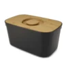 Joseph Joseph Bread Box With Cutting Board, Black