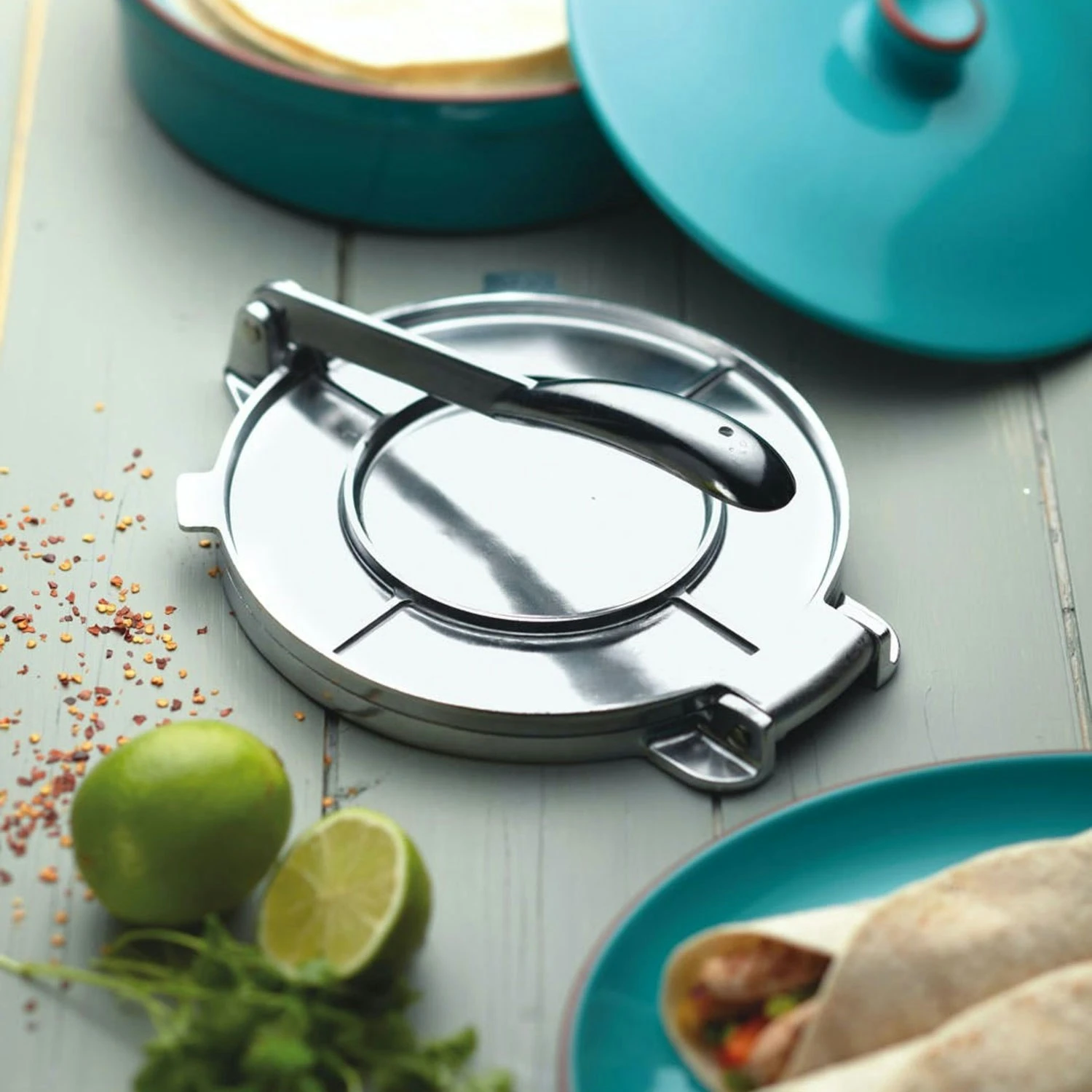 Kitchen Craft World Of Flavours Tortilla-Presse 4 Kitchen Craft World Of Flavours Tortilla-Presse – Bild 4