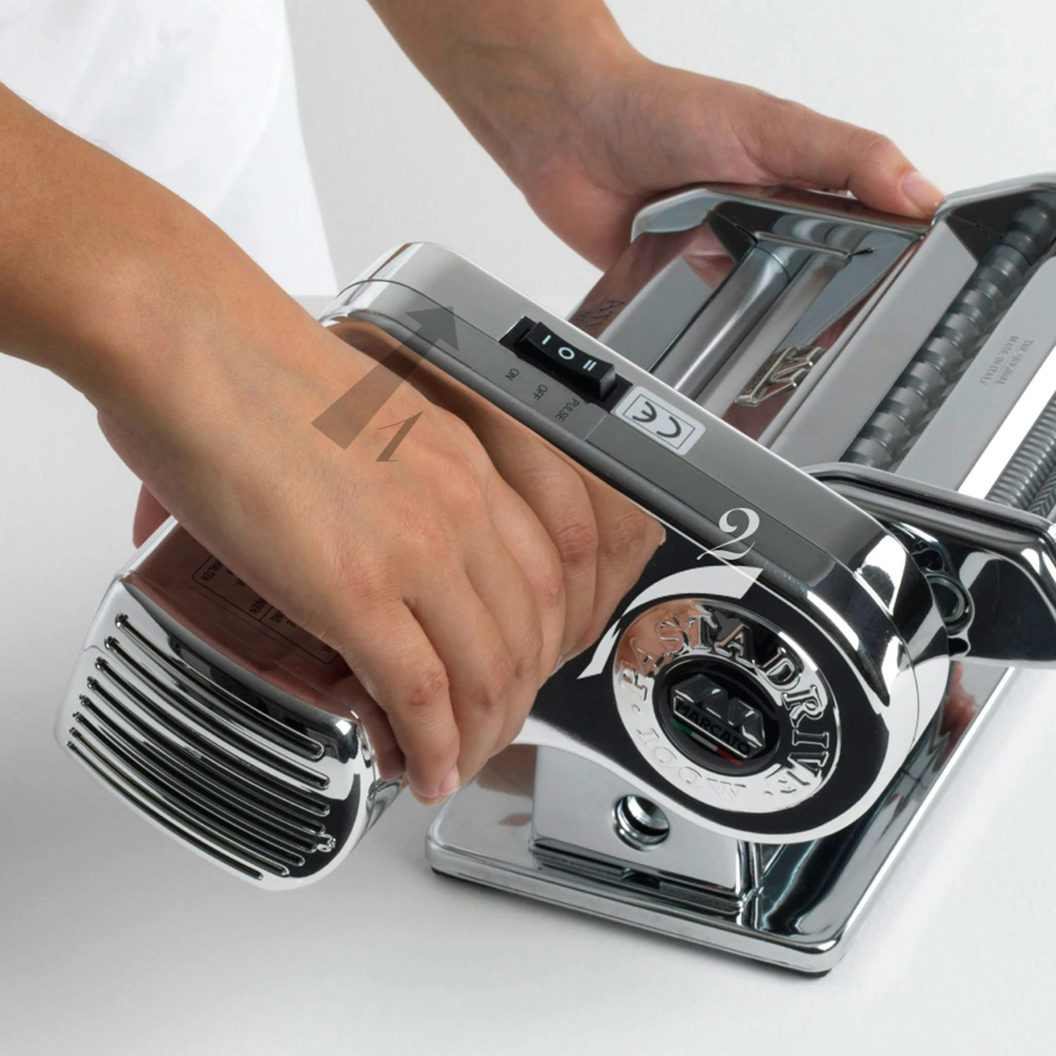 Marcato Atlas Noodle Machine Motor, Stainless 2 Marcato Atlas Noodle Machine Motor, Stainless – Bild 2