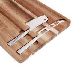 Cutting Board With 2 Cheese Knifes -Koch Geheimnis Verkaufsgeschäft mareld mareld cheese set 2