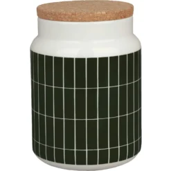 Marimekko Oiva/Tiiliskivi Dose 120 Cl, Weiß / Dunkelgrün