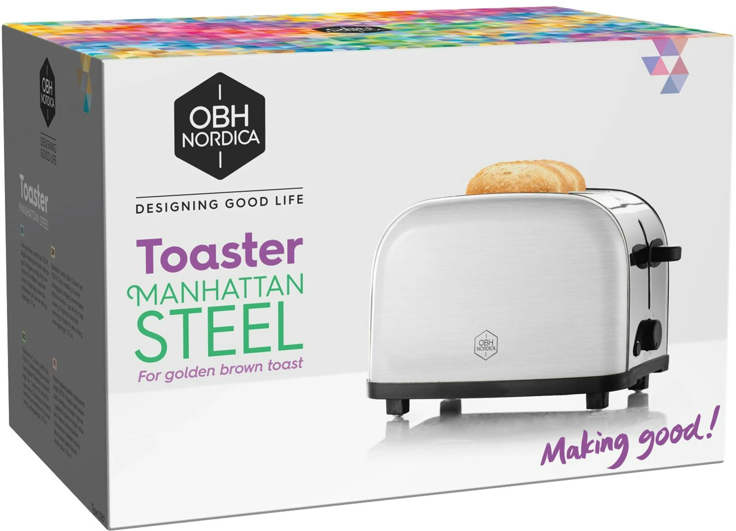 OBH Nordica Toaster Manhattan 2 Scheiben 4 OBH Nordica Toaster Manhattan 2 Scheiben – Bild 4