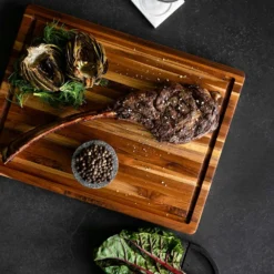 Schneidebrett Mit Kerbe 50,8x38,1 Cm -Koch Geheimnis Verkaufsgeschäft teakhaus edge grain boards rectangle handgripjuicecanal 2