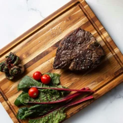 Schneidebrett Mit Kerbe 50,8x38,1 Cm -Koch Geheimnis Verkaufsgeschäft teakhaus edge grain boards rectangle handgripjuicecanal 3