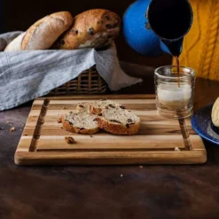 Schneidebrett 40,6x28 Cm -Koch Geheimnis Verkaufsgeschäft teakhaus edge grainessentialcollection boardcutting serving 3