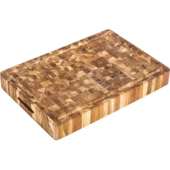 Schneidebrett, 35,5x51 Cm -Koch Geheimnis Verkaufsgeschäft teakhaus end grain butcher blocks handgripjuicecanal 8
