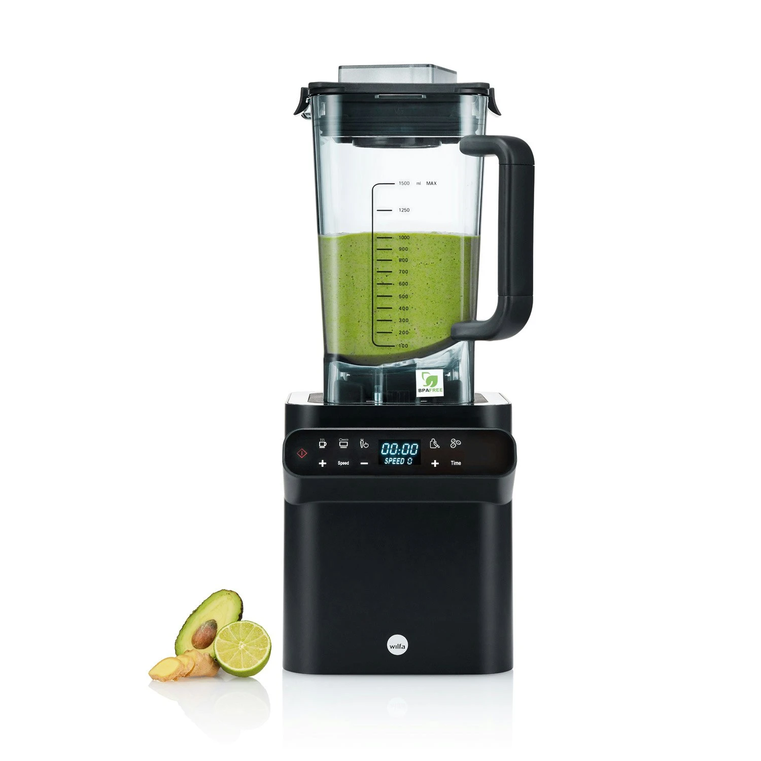Wilfa BPFD-1680 Powerfuel Digital Blender, Mattschwarz 1 Wilfa BPFD-1680 Powerfuel Digital Blender, Mattschwarz