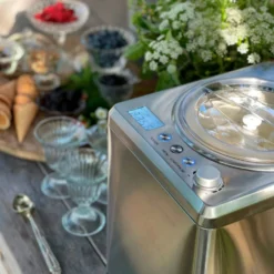 Wilfa Eismaschine 2,5 L Silber -Koch Geheimnis Verkaufsgeschäft wilfa eismaschine 25 l silber 4