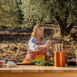 Wüsthof Amici Messerblock Mit Fünf Messern -Koch Geheimnis Verkaufsgeschäft wusthof amici knife block with 5 knives olive wood leather 2