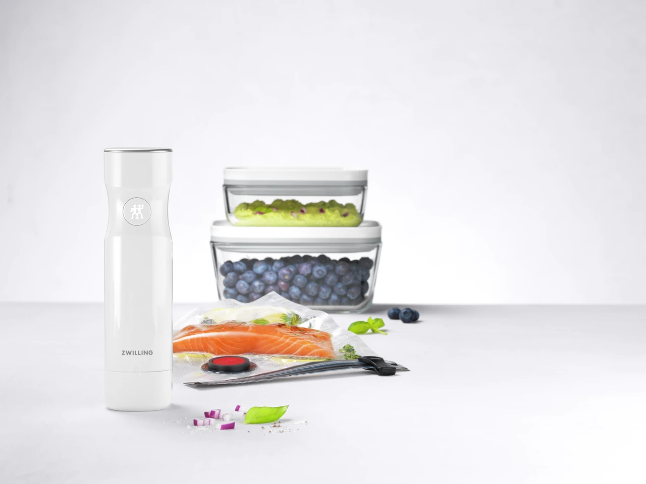 Zwilling Fresh & Save Starter-Kit Mit Vakuumpumpe / Taschen / Behälter Aus Glas, 7 Teile 2 Zwilling Fresh & Save Starter-Kit Mit Vakuumpumpe / Taschen / Behälter Aus Glas, 7 Teile – Bild 2
